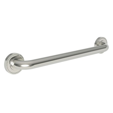 Newport Brass 21" L, Two Post, Solid Brass, 18" Grab Bar in Polished Nickel, Polished Nickel 1020-3918/15